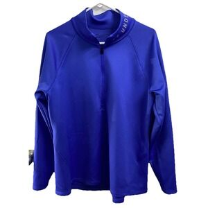 Under Armour Women's Fitted Cold Gear 1/2 Zip Pullover Jacket Royal Blue Sz. XL
